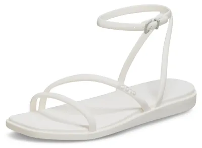 Productafbeelding van Crocs dames sandalen, model Miami, met enkelbandje, platte zool, kleur: chalk, maat: 38/39 EU