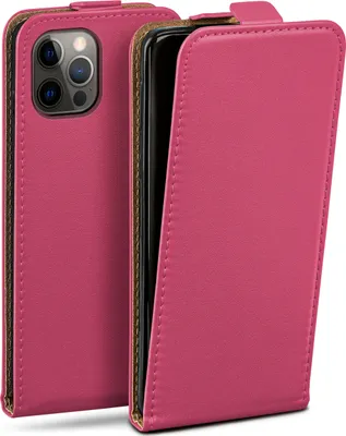 Produktbild von moex® Flip Case kompatibel mit Apple iPhone 12 / 12 Pro - Hülle mit 360 Grad Schutz, Pink