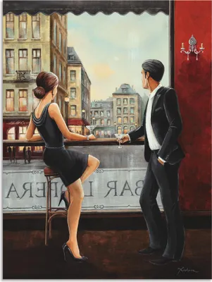 Produktbild von ARTland Wandbild Alu für Innen & Outdoor Bar Größe: 45x60 cm