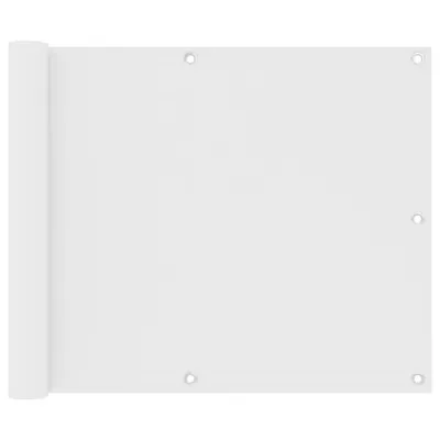 Produktbild von Balkon-Sichtschutz Weiß 75x400 cm Oxford-Gewebe