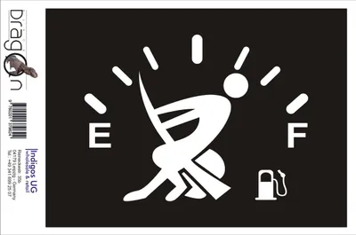 Produktbild von Aufkleber / Autoaufkleber - JDM / Die cut / Auto / OEM - speedometer oil - 210x160mm gelb - Heckscheibe / Heckscheibenaufkleber