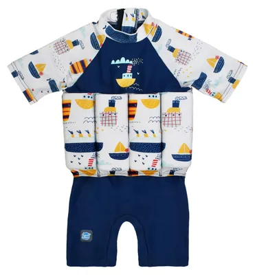 Image de Combinaison de flottaison unisexe pour enfants, modèle "Tug Boats", pour les enfants de 1 à 2 ans, conforme aux normes européennes