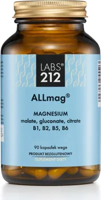 Produktbild von ALLmag Magnesium Ergänzung diety 90 kapsułek