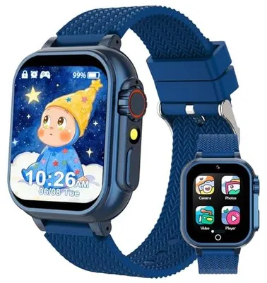 Produktbild von clleylise Smartwatch Kinder Smartwatch mit 36 Spielen, Kamera, Video und Musik | Kinderuhr Armbanduhr für Jungen und Mädchen | Fitnessuhr Kinder Geschenk