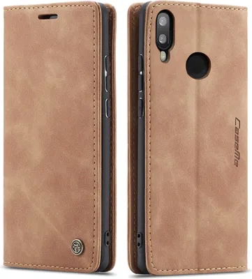 Image de Huawei P Smart 2019 Case, RetroPolyuréthaneLeather Case, Card Pockets, Magnetic Closure, Case with Stand Function for Huawei P Smart 2019 Brown