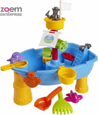 Immagine prodotto di Buzz - Tavolo da sabbia e acqua Mini - Tavolo da sabbia - Giochi all'aperto - Acqua - Giocattoli - Artigianato