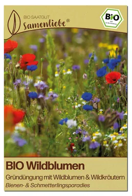 Produktbild von Samenliebe  Wildblumen Samen | Wildblumen & Wildkräutern - mehrjährig - samenfestes  Saatgut