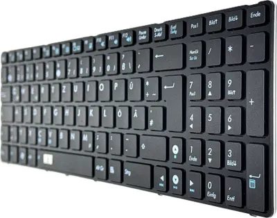 Produktbild von DE - Schwarz Tastatur Keyboard version 1 kompatibel für ASUS N53JQ, N53TK, N53SN