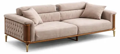 Produktbild von Wohnzimmer Set Modern Mehrfarbig Designer-Couch Komfortabel Stoff