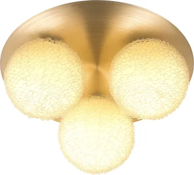Produktbild von LED Deckenleuchte, Aluminium, Glas, 3 flammig, D 32cm