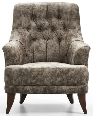 Produktbild von Sessel Moderner Stil Grau Chesterfield Bequem Stilvoll Minimalistisch