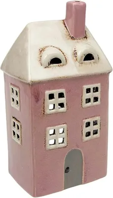 Image de Céramique artisanale de village, grande maison, bougeoir