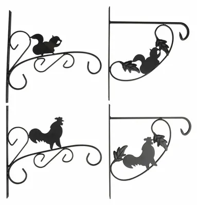Image de 4 Cintre Pour Pot Des Modèles Assorties 28 X 25 X 1,6 Cm Kinzo - Kinzo