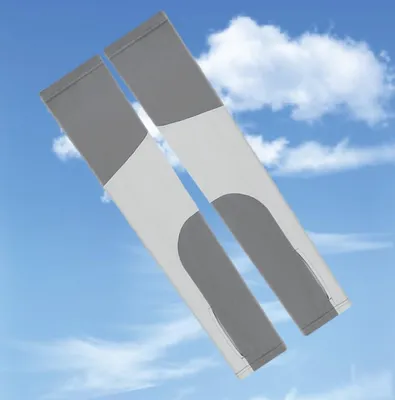 Produktbild von INF Patchwork-Armstulpen für Sonnenschutz im Sommer Grau S