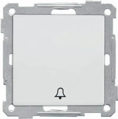 Produktbild von Mutlusan Candela Modul Taster Glocke Klingel Schalter weiss Unterputz