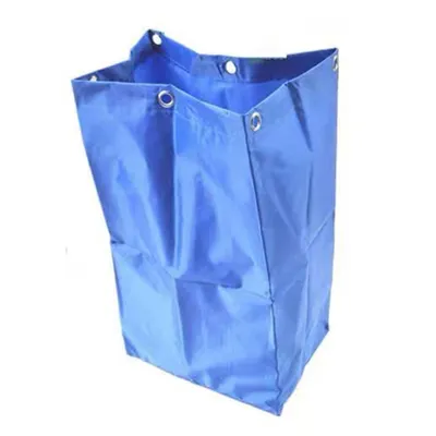 Produktbild von Verdicken Sie den Ersatz für Reinigungswagen Bag Bag Hotel Wäscherei Housekeeping Müllhalter-Blau
