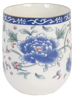 Produktbild von Clayre & Eef Tasse 100 ml Blau Porzellan Blumen