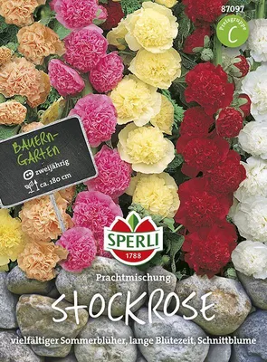 Produktbild von Sperli Stockrosen Prachtmischung - Blumensamen
