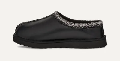 Produktbild von UGG Tasman Leather Regenerate Herren Hausschuhe Slipper aus Echtleder Schwarz 45 EU