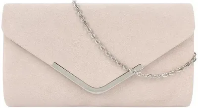 Immagine prodotto di Azomor®: elegante pochette in velluto per serate e occasioni speciali, con tracolla removibile, compatta e raffinata