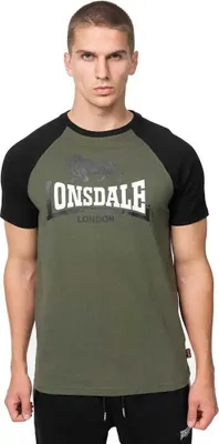 Obrázok produktu pre Pánske tričko regular fit MAGILLIGAN Olive/Black/White XL Lonsdale