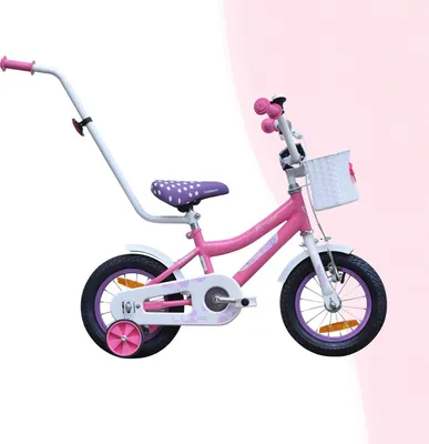 Produktbild von Kinderfahrrad - 14 Zoll - Violett - für 3-5 Jahre - mit V-Brake Bremsen- Jugendfahrrad - für Mädchen