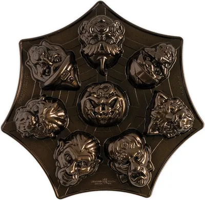 Produktbild von Backform "Monster-Maske-Kuchenform" - Nordic Ware | Herbsternte Bronze