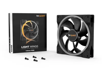 Immagine prodotto di be quiet! Light Wings - Gehäuselüfter - PWM - 140 mm - Schwarz