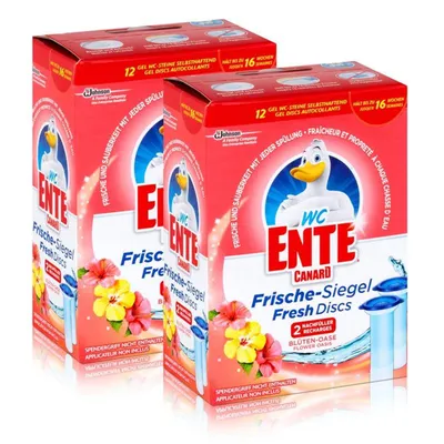Produktbild von 2x WC Ente Frische Siegel Nachfüller Blüten Oase