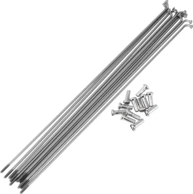 Produktbild von 12 Set 14G Fahrradspeichen 210mm Fahrradrad Speichen 304 Edelstahl Silber Ton