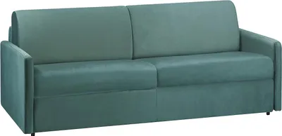 Produktbild von Vente-unique CALIFE, Sofabett, Wohnzimmer, Grün, 4 Sitz(e), Grün, Samt