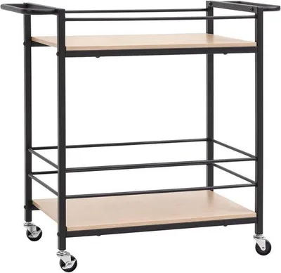 Produktbild von Famanu Küchenwagen mit 2 Ebenen, Tragkraft 60 kg - Multifunktional und praktisch