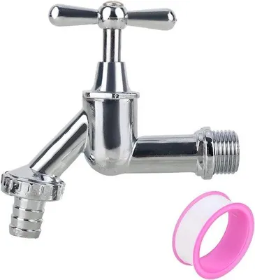 Produktbild von Außenkran 1/2" Messing silber frostbeständig