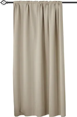 Produktbild von WOLTU Vorhang Gardinen Blickdicht mit Kräuselband für Schiene 250 g/m² Schwerer Thermovorhang, Sand 135x175cm (1 Stück)