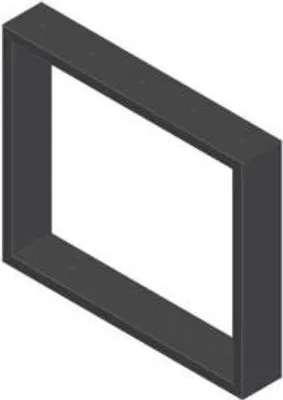 Produktbild von Bankbeine Bankgestell Gartenbank Parkbank Bankfüße Stahl Schwarz INDIANA Schwarz 2 Stück 9455