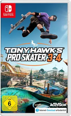 Zdjęcie produktu dla GAME Tony Hawks Pro Skater 3+4, Nintendo Switch, Powyżej 13 lat