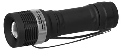Produktbild von EMOS LED Zoombare Taschenlampe, IP43 wasserdicht und frostbeständig, 75 Lumen, 125 Meter Leuchtweite, 15 Stunden Laufzeit P4702 black 3,5 x 3,5 x 12 c