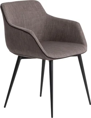 Image de Angel Cerdá chaise recouverte de tissu gris foncé 4005