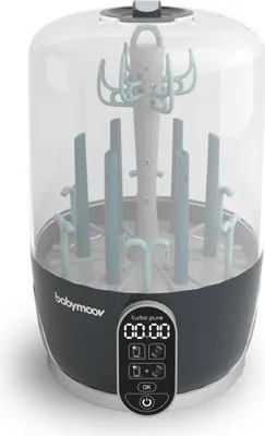 Obrázok produktu pre Parný sterilizátor a sušička fliaš Babymoov Turbo Pure