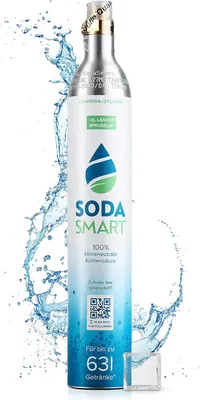 Produktbild von SodaSmart CO2-Zylinder 450g (für 63L) passend für BRITA Yource, klimaneutral