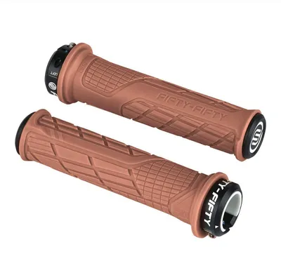 Produktbild von Fahrradgriffe MTB rutschfest Gummi Single Lock-on Braun 20-23mm Lenkerdurchmesser