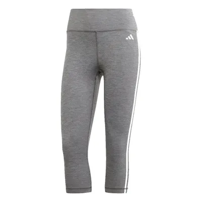 Produktbild von adidas 3/4 Leggings Damen im 3 Streifen Design, Farbe:Grau, Größe:L