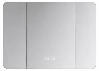 Image de Armoire miroir LED salle de bain blanche - 100 cm - ELINA
