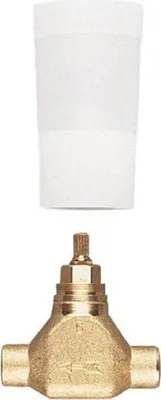 Produktbild von GROHE UP-Ventil-Unterteil vormontiertes Oberteil 3/4'' Lötanschluss 22mm DN20 29804000