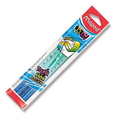 Obrázek produktu pro maped Lineal TwistŽn Flex Decor 15 cm, bunt