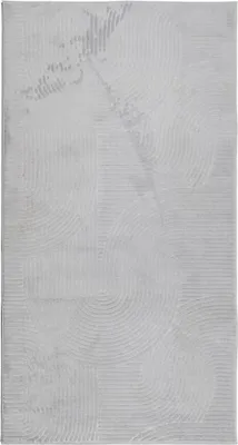Produktbild von vidaXL Teppich IZA Kurzflor Skandinavischer Look Grau 80x150 cm