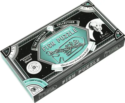 Produktbild von Metall Puzzle Denkspiel: Knifflige Aufgabe – Befreie den Fisch aus dem Metall