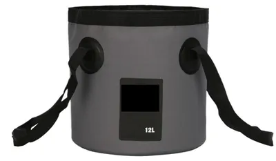 Imagen del producto de Cubeta plegable para camping, 12/20 litros, portátil y ligera