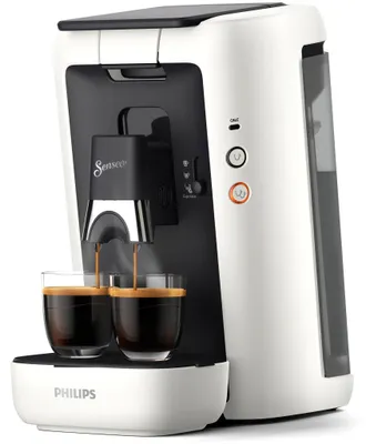 Produktbild von Philips Senseo® Maestro Kaffee Pad Maschine, Kaffeestärkewahl, Memo Funktion, 1.2 L Wasserbehälter, Weiß (CSA260/10)