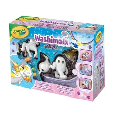 Produktbild von Crayola Washimals Fantasiewesen Spielset - magische Tiere zum Ausmalen
